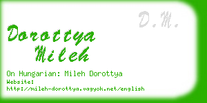 dorottya mileh business card